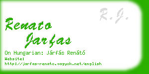 renato jarfas business card